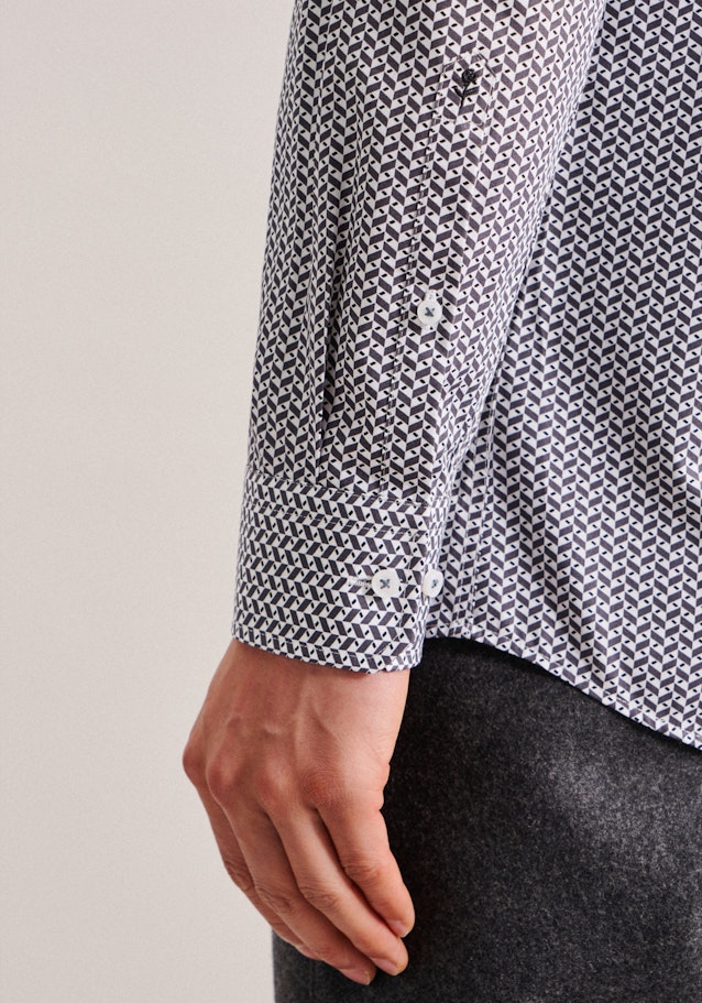 Business Shirt in Regular fit with Kent-Collar in Grey |  Seidensticker Onlineshop