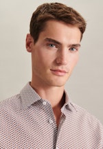 Regular fit Business Hemd Streifen in Braun |  Seidensticker Onlineshop