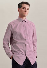 Regular fit Business Hemd Streifen in Rosa/Pink |  Seidensticker Onlineshop