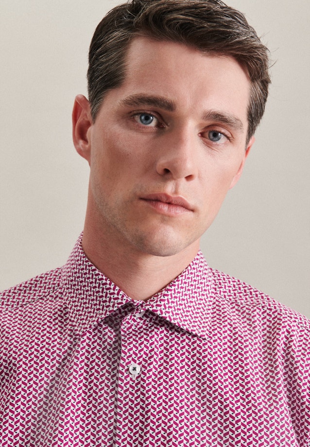 Regular fit Business Hemd Streifen in Rosa/Pink |  Seidensticker Onlineshop