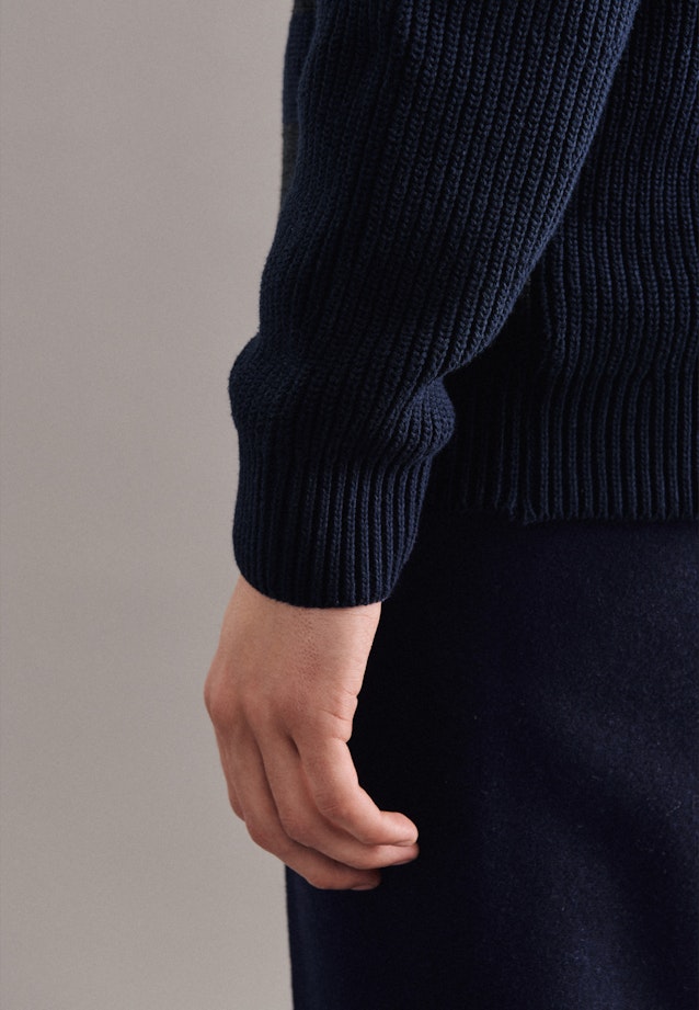 Pullover Streifen in Dunkelblau |  Seidensticker Onlineshop