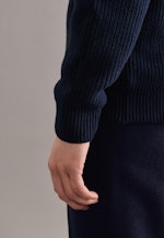 Pullover Streifen in Dunkelblau |  Seidensticker Onlineshop