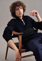 Pullover Streifen in Dunkelblau |  Seidensticker Onlineshop