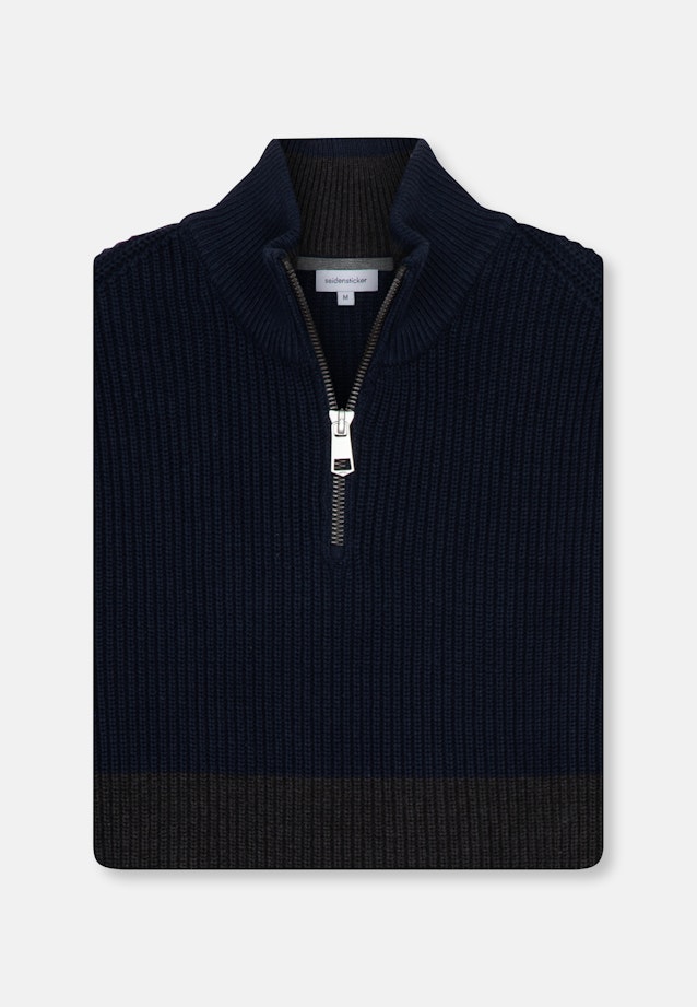 Pullover Streifen in Dunkelblau |  Seidensticker Onlineshop