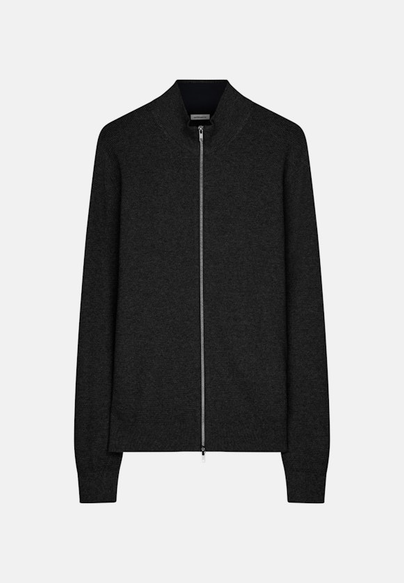 Cardigan en maille uni in Gris |  Seidensticker Onlineshop