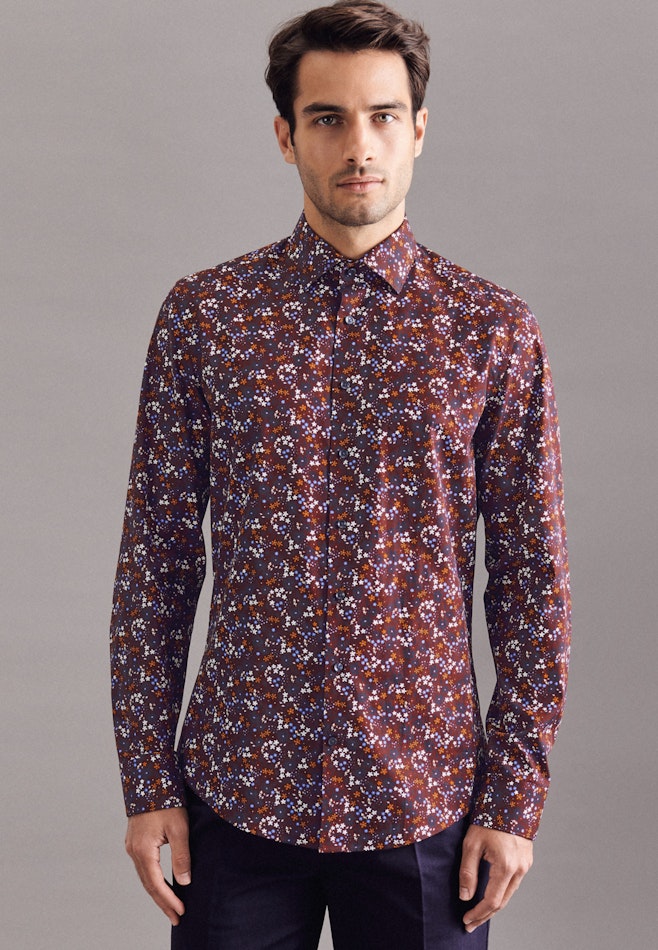 Chemise Business Slim Popeline Col Kent dans Rouge | Boutique en ligne Seidensticker