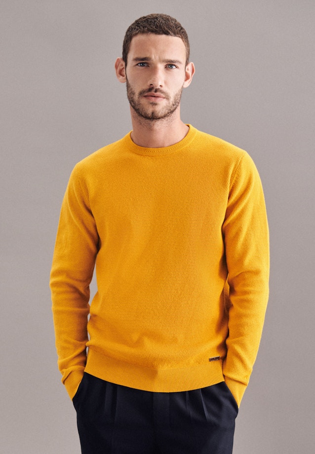Crew Neck Pullover in Yellow |  Seidensticker Onlineshop