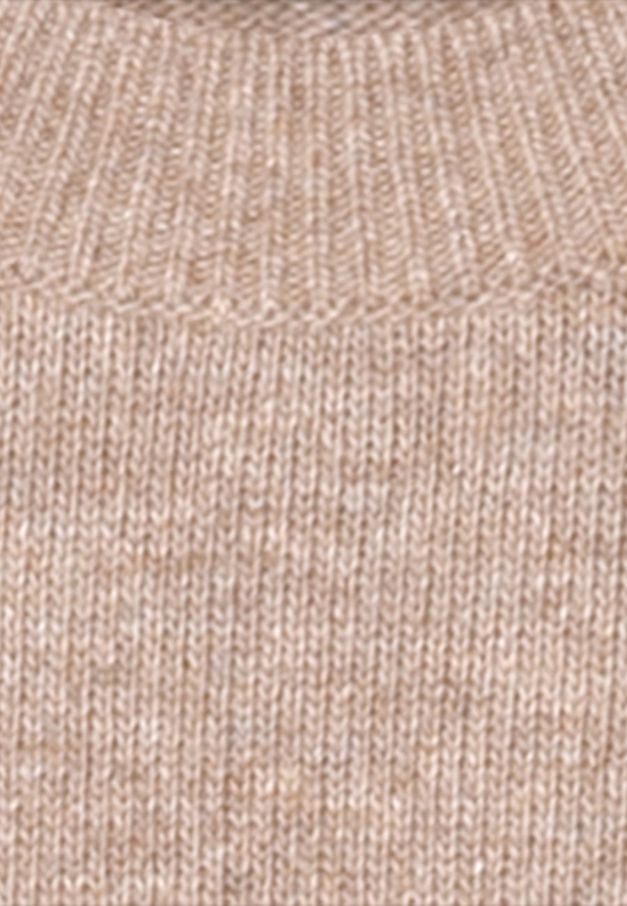 Rundhals Pullover Lammwollmischung in Braun |  Seidensticker Onlineshop