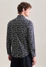 Regular Casual shirt Print in Dark Blue |  Seidensticker Onlineshop