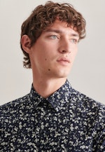 Regular Casual shirt Print in Dark Blue |  Seidensticker Onlineshop