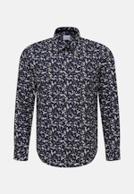 Regular Casual shirt Print in Dark Blue |  Seidensticker Onlineshop