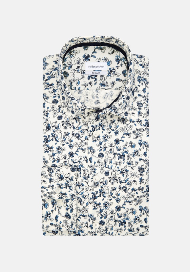 Casual Shirt in Regular with Kentkraag in Ecru |  Seidensticker Onlineshop