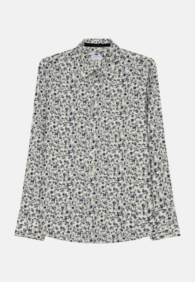 Casual Shirt in Regular with Kent-Collar in Ecru |  Seidensticker Onlineshop