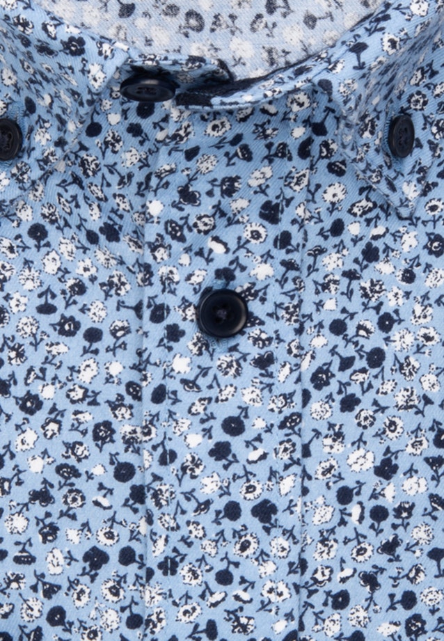 Twill Casual Hemd in Regular mit Button-Down-Kragen in Hellblau |  Seidensticker Onlineshop
