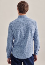 Twill Casual Hemd in Regular mit Button-Down-Kragen in Hellblau |  Seidensticker Onlineshop