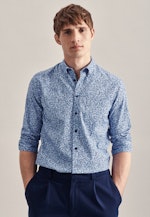 Twill Casual Hemd in Regular mit Button-Down-Kragen in Hellblau |  Seidensticker Onlineshop