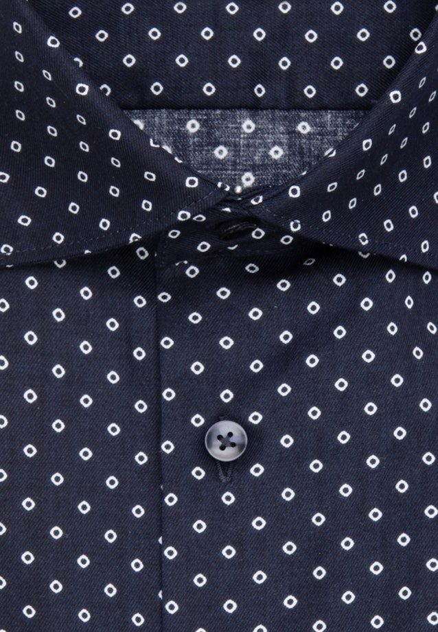 Business Shirt in Slim with Kent-Collar in Dark Blue |  Seidensticker Onlineshop