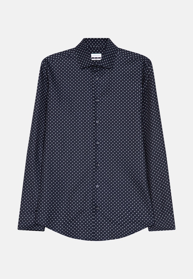 Business Shirt in Slim with Kent-Collar in Dark Blue |  Seidensticker Onlineshop