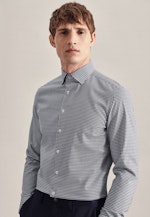 Slim Chemise d'affaires carreaux in Bleu Foncé |  Seidensticker Onlineshop