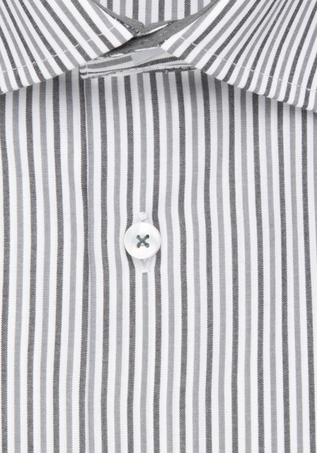 Non-iron Poplin Business Shirt in Slim with Kent-Collar in Grey |  Seidensticker Onlineshop