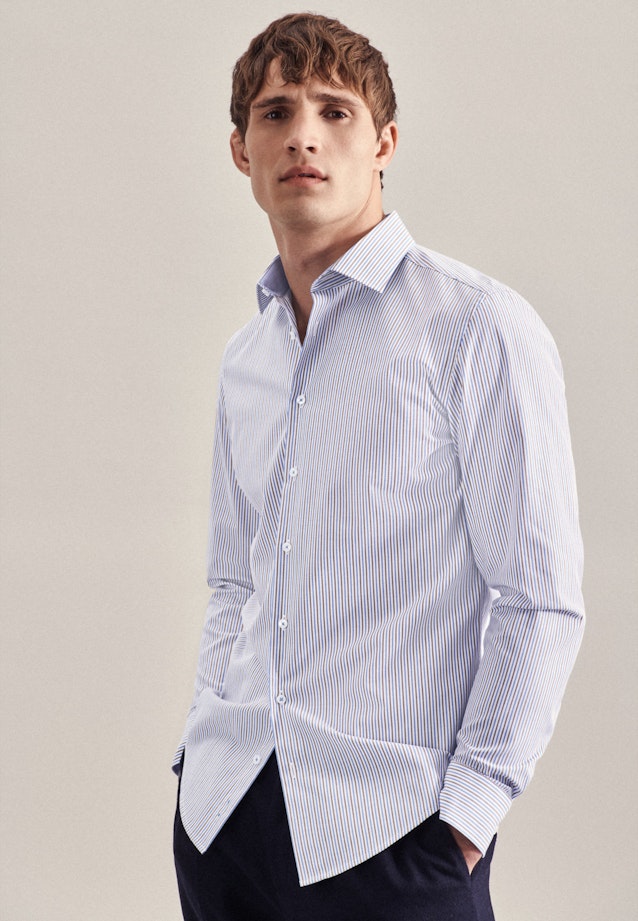 Slim Business Hemd Streifen in Braun |  Seidensticker Onlineshop