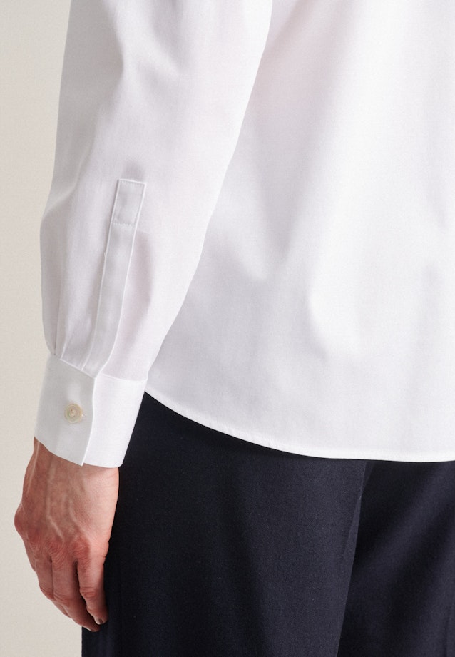 Blouse Lavallière Satin in Blanc |  Seidensticker Onlineshop