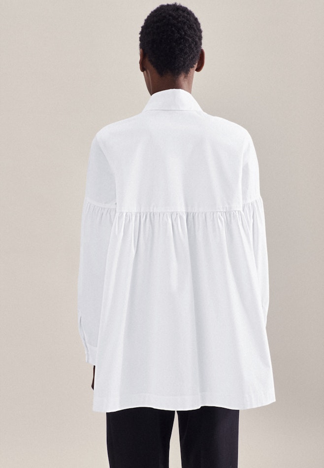 Long sleeve Poplin Shirt Blouse in White | Seidensticker online shop