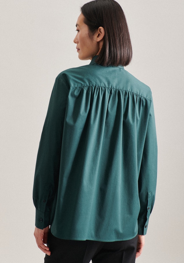Long sleeve Poplin Shirt Blouse in Green | Seidensticker Onlineshop