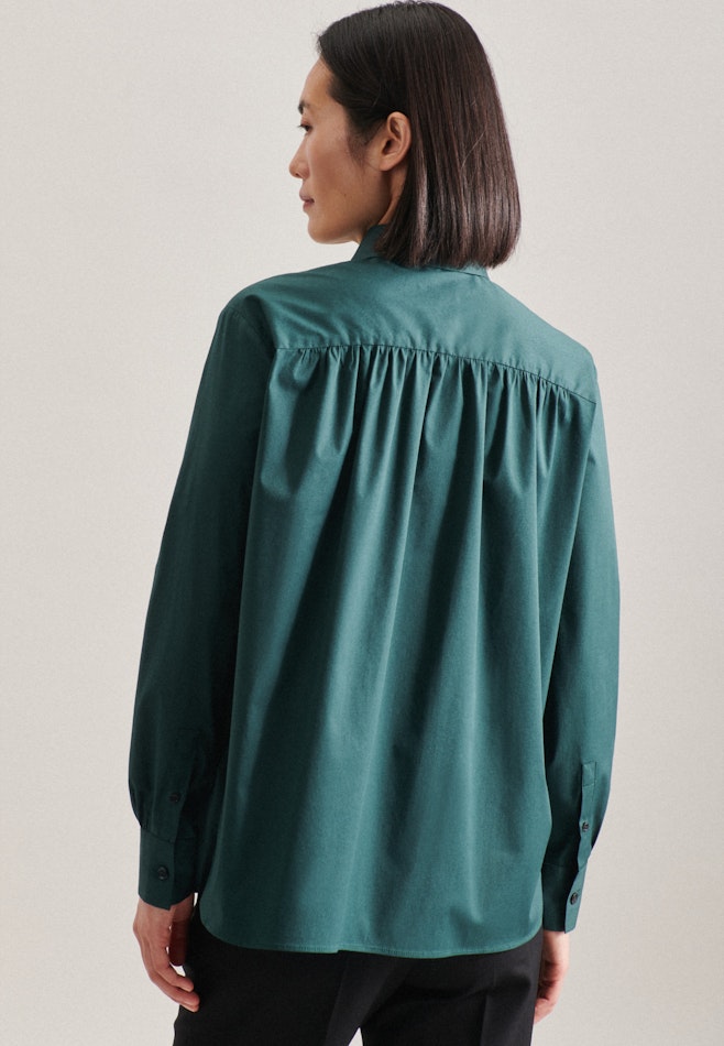 Long sleeve Poplin Shirt Blouse in Green | Seidensticker Onlineshop