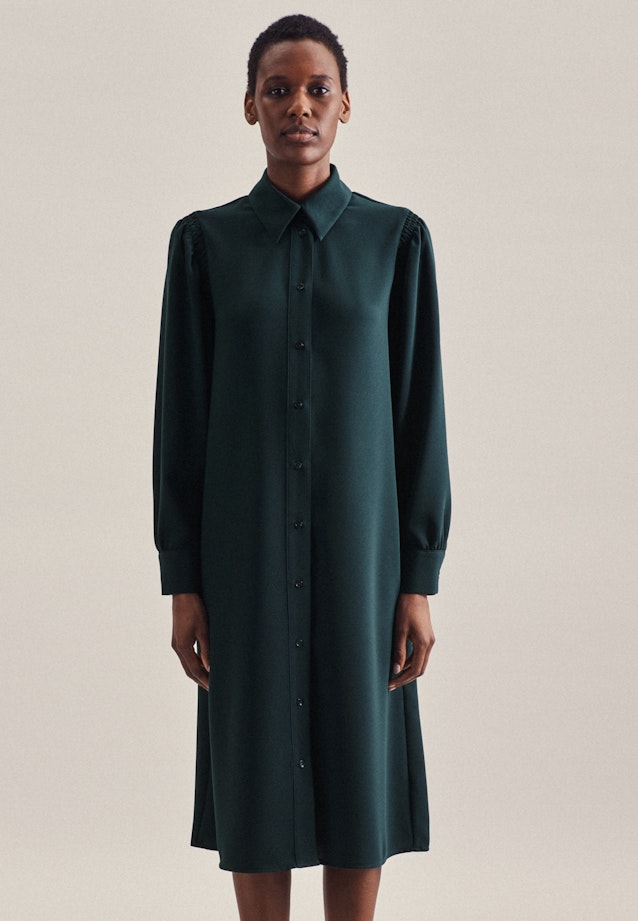 Kleid Uni in Grün |  Seidensticker Onlineshop