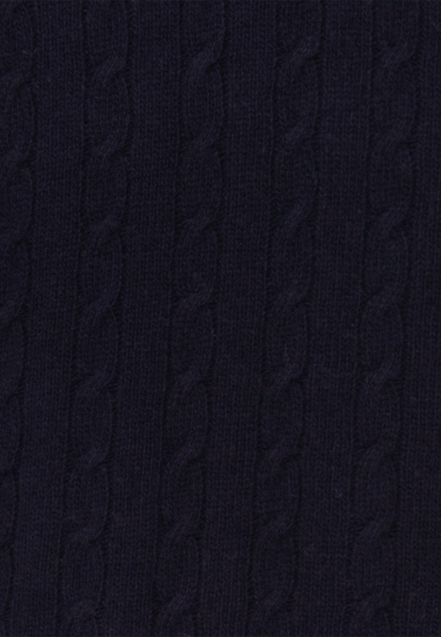 Rundhals Pullover Regular fit Lammwollmischung in Dunkelblau |  Seidensticker Onlineshop