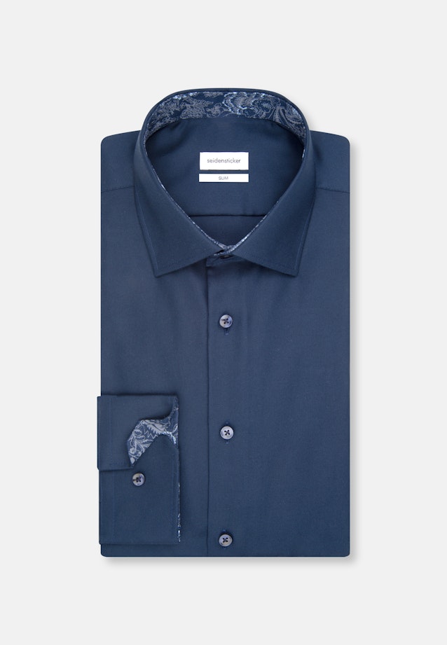 Slim Business shirt Uni in Dark Blue |  Seidensticker Onlineshop