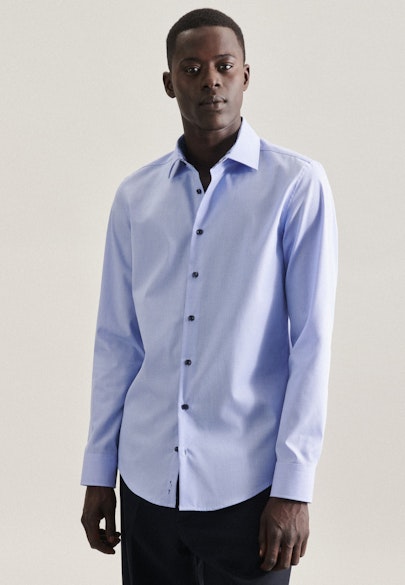 Slim Chemise d'affaires Uni in Bleu Clair |  Seidensticker Onlineshop