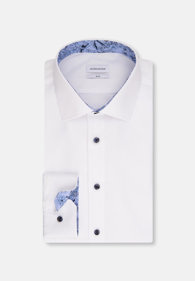 Slim Business Hemd Uni in Weiß |  Seidensticker Onlineshop