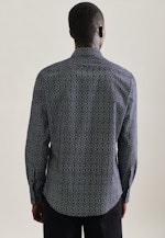 Regular Casual Hemd Druck in Dunkelblau |  Seidensticker Onlineshop