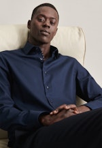 Slim Business shirt Uni in Dark Blue |  Seidensticker Onlineshop