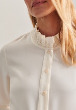 Blouse à col montant En crêpe in Ecru |  Seidensticker Onlineshop