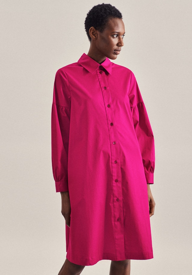 Popeline Midi Kleid in Rot | Seidensticker Onlineshop