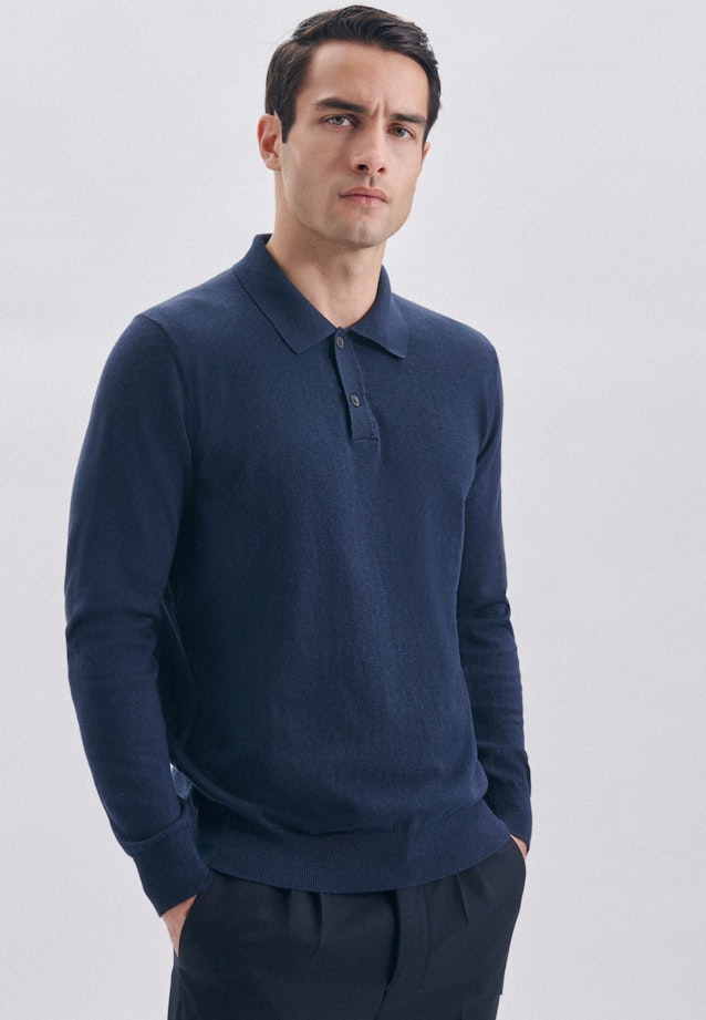 Polo Uni in Dunkelblau |  Seidensticker Onlineshop