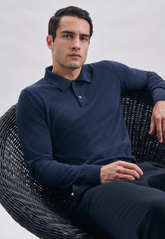 Polo Uni in Dunkelblau |  Seidensticker Onlineshop