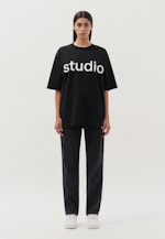 Rundhals T-Shirt Oversized in Schwarz |  Seidensticker Onlineshop