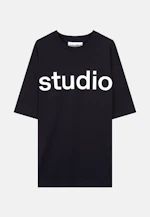 Oversized T-Shirt mit Studio Logo in Schwarz |  Seidensticker Onlineshop