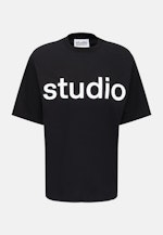 Rundhals T-Shirt Oversized in Schwarz |  Seidensticker Onlineshop