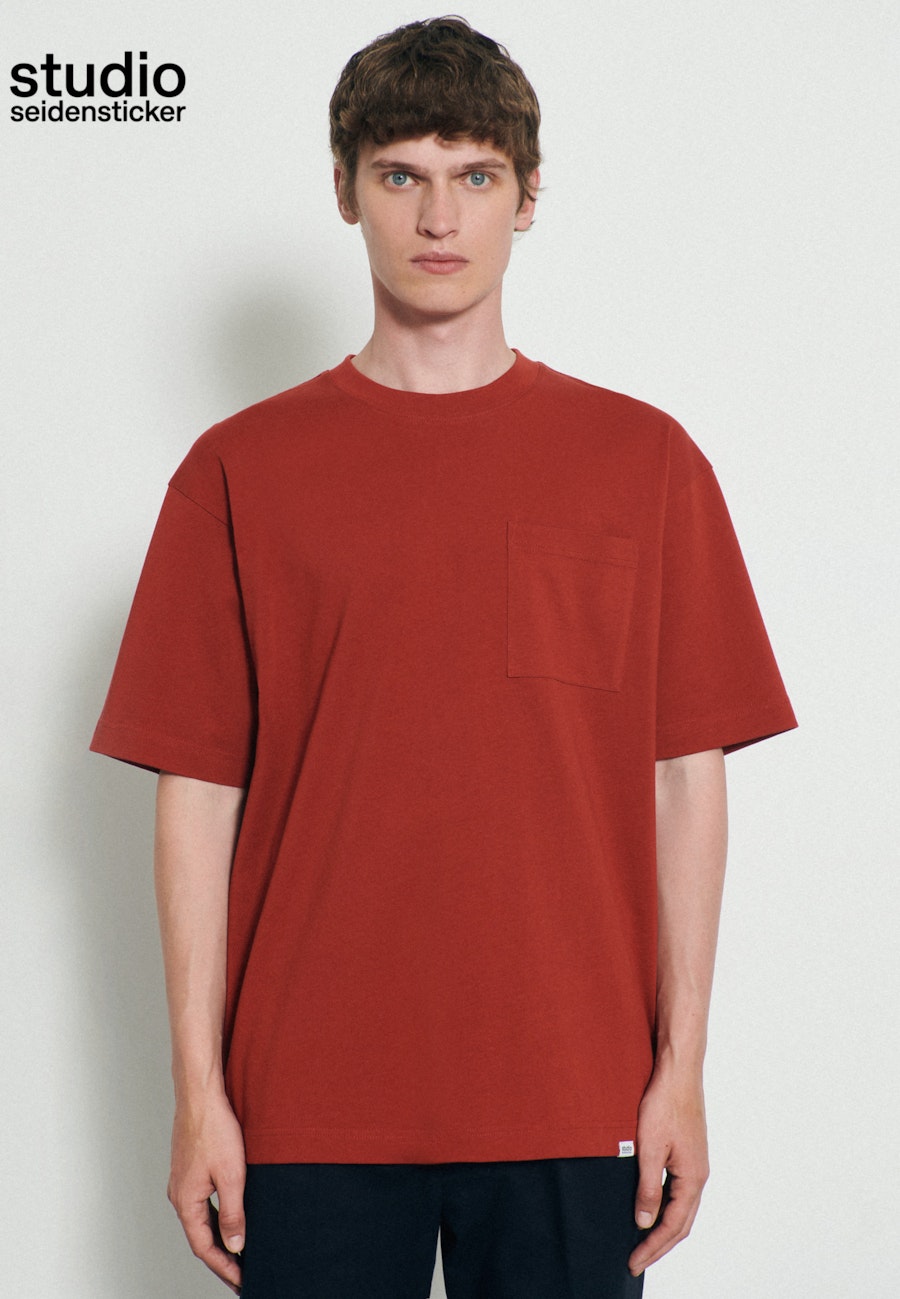 Rundhals T-Shirt Oversized in Orange |  Seidensticker Onlineshop