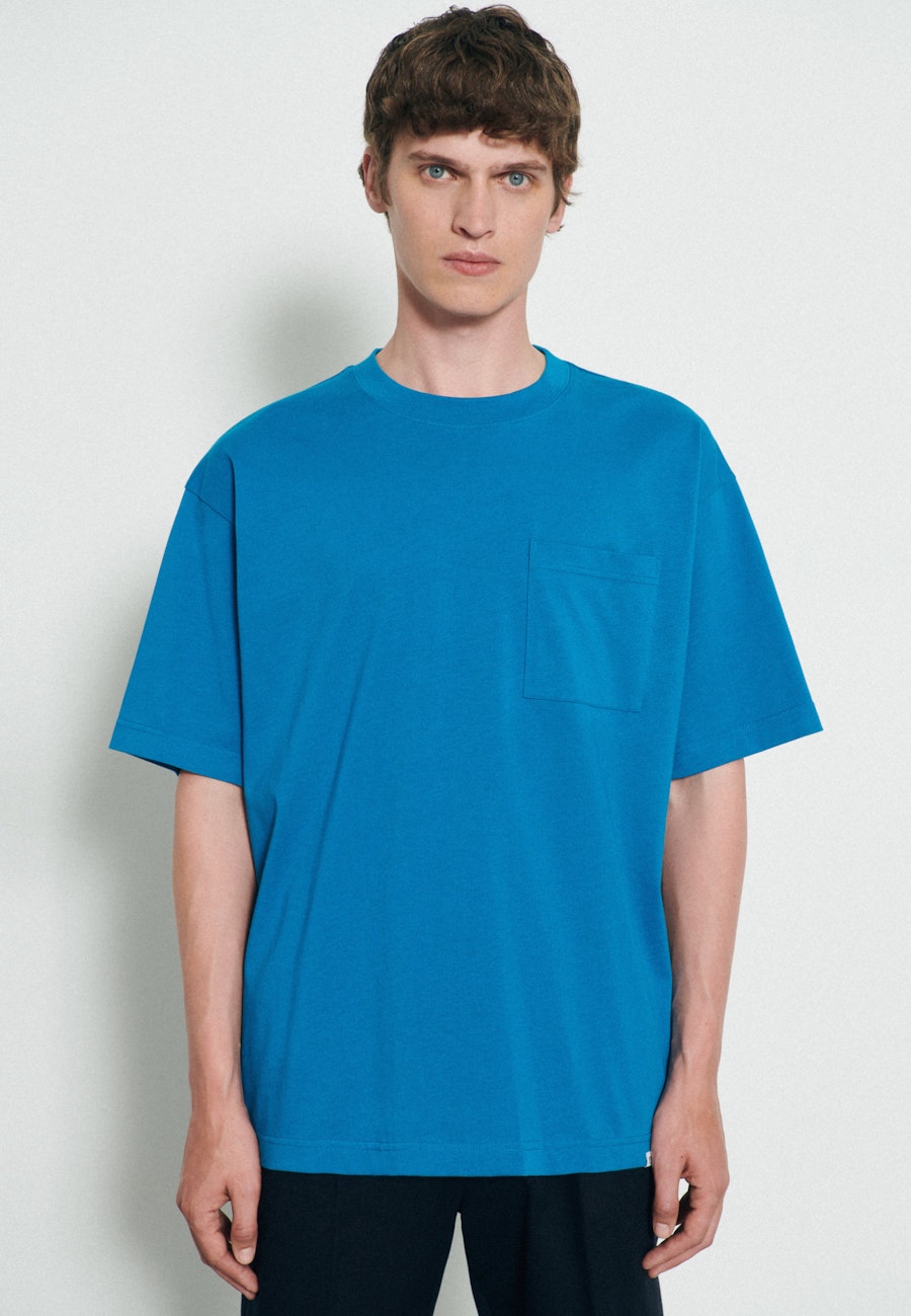 Rundhals T-Shirt Oversized in Türkis |  Seidensticker Onlineshop