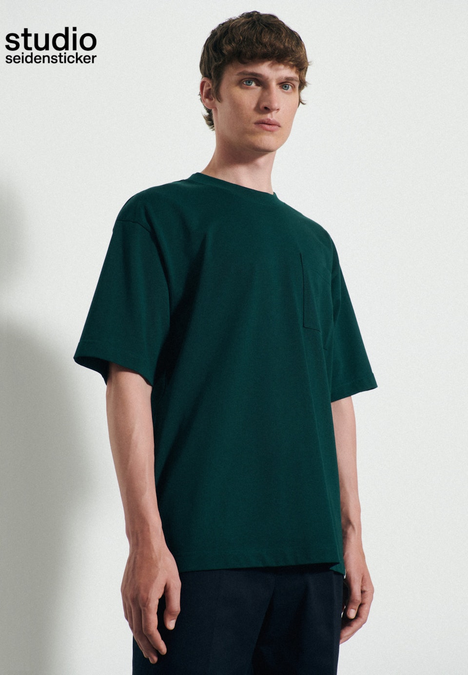Rundhals T-Shirt Oversized in Grün |  Seidensticker Onlineshop