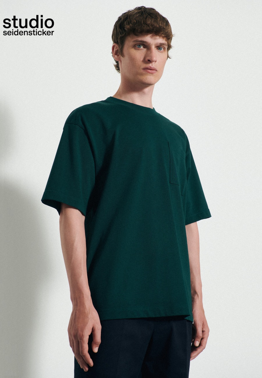 Rundhals T-Shirt Oversized in Grün |  Seidensticker Onlineshop