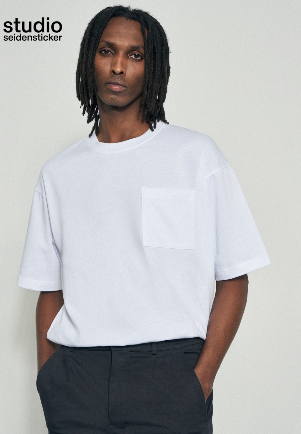 Rundhals T-Shirt Oversized in Weiß |  Seidensticker Onlineshop