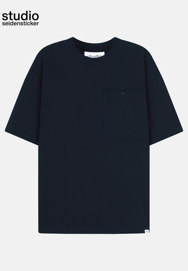 Rundhals T-Shirt Oversized in Dunkelblau |  Seidensticker Onlineshop