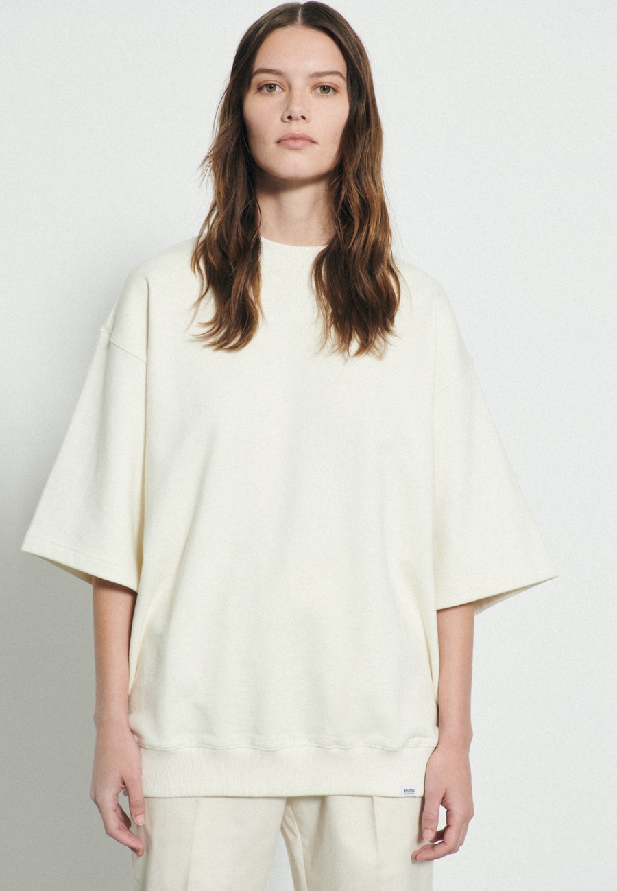 Rundhals Sweat-Shirt Oversized in Ecru |  Seidensticker Onlineshop